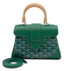 2023 New Goyard Green Saigon Souple Mini Top Handle Bag (Rare)